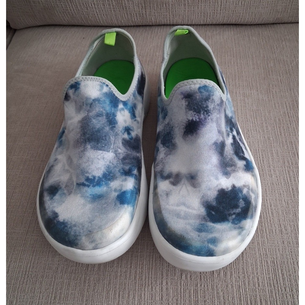 Oofos OOmg eeZee Low Sneakers Shoes Slip On Shoes Women Size 7 Blue